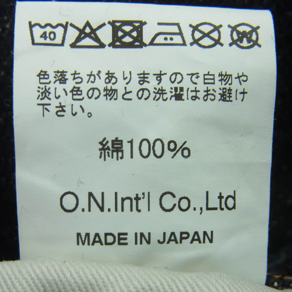 ONI DENIM 鬼デニム ONI 288 鬼デニム 20oz Asphalt Denim アスファルト デニム パンツ ボタンフライ レギュラー ストレート 赤耳 ジーンズ W30 インディゴブルー系 30【極上美品】【中古】