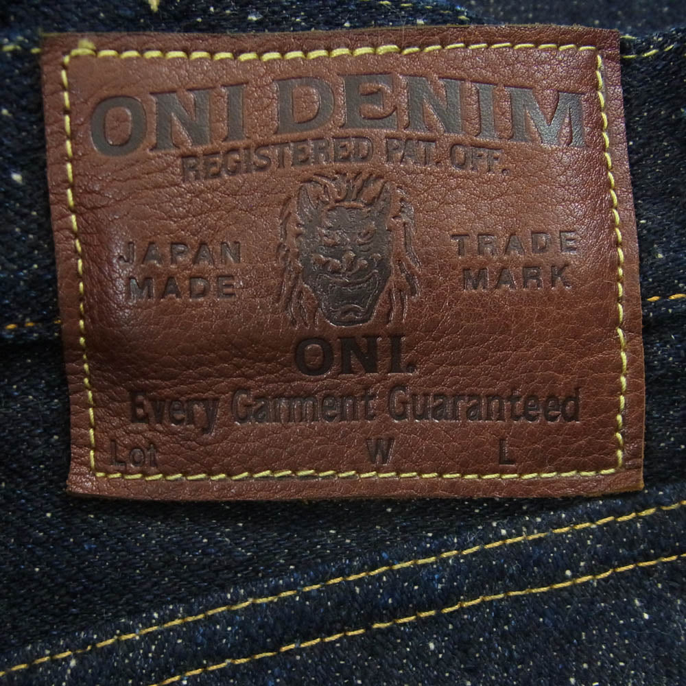 ONI DENIM 鬼デニム ONI 288 鬼デニム 20oz Asphalt Denim アスファルト デニム パンツ ボタンフライ レギュラー ストレート 赤耳 ジーンズ W31 インディゴブルー系 31【極上美品】【中古】