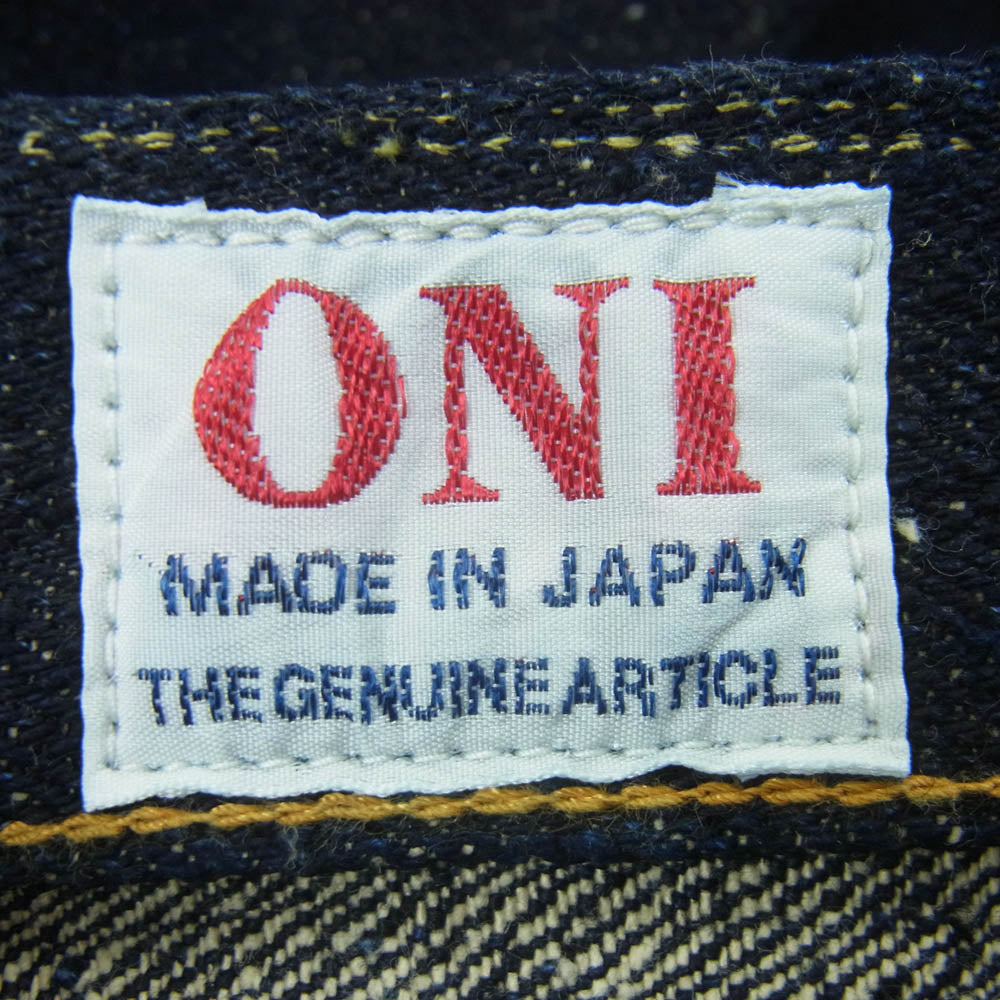 ONI DENIM 鬼デニム ONI 288 鬼デニム 20oz Asphalt Denim アスファルト デニム パンツ ボタンフライ レギュラー ストレート 赤耳 ジーンズ W31 インディゴブルー系 31【極上美品】【中古】