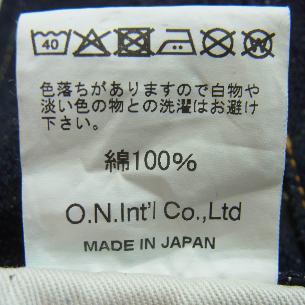 ONI DENIM 鬼デニム ONI 288 鬼デニム 20oz Asphalt Denim アスファルト デニム パンツ ボタンフライ レギュラー ストレート 赤耳 ジーンズ W31 インディゴブルー系 31【極上美品】【中古】