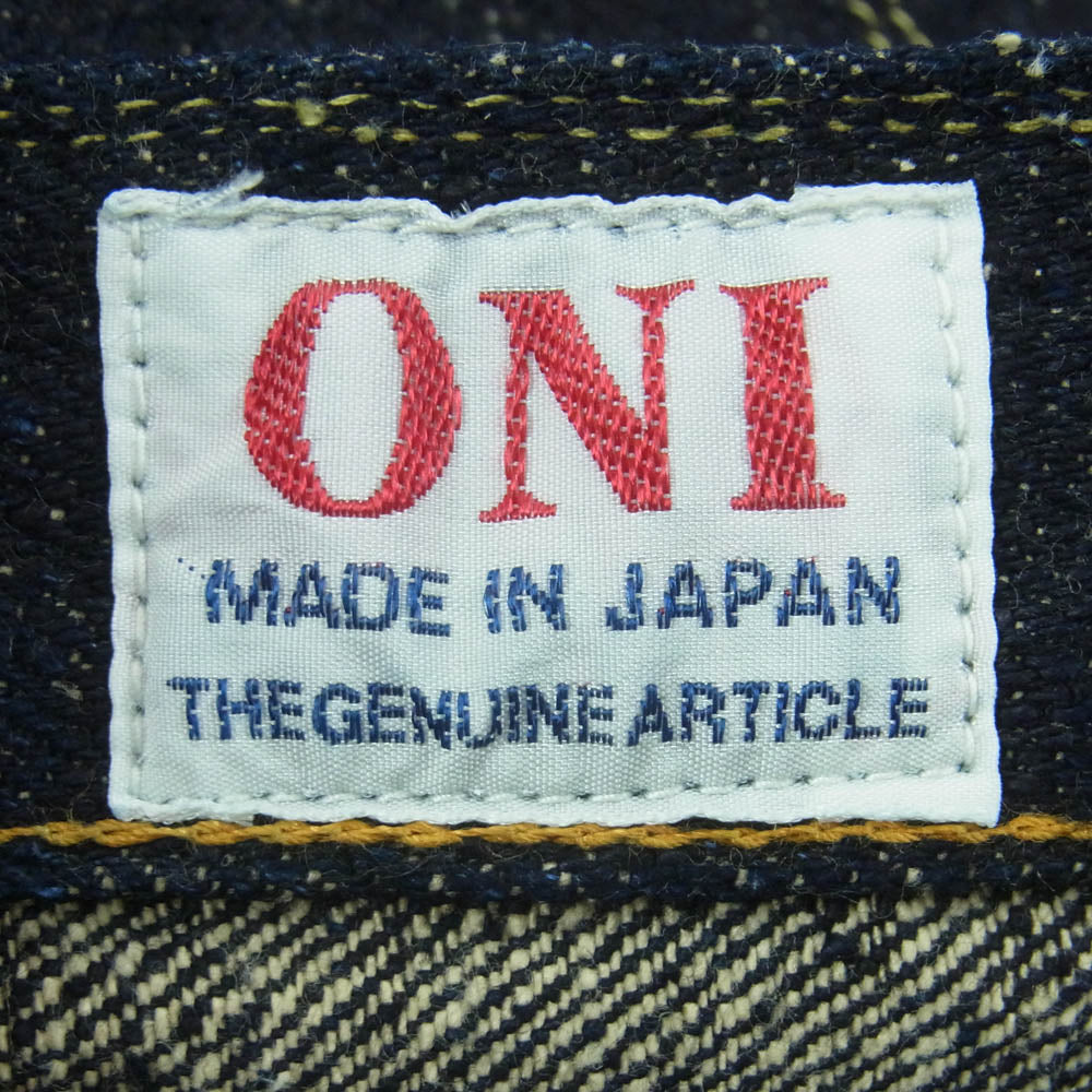 ONI DENIM 鬼デニム ONI 288 鬼デニム 20oz Asphalt Denim アスファルト デニム パンツ ボタンフライ レギュラー ストレート 赤耳 ジーンズ W32 インディゴブルー系 32【極上美品】【中古】