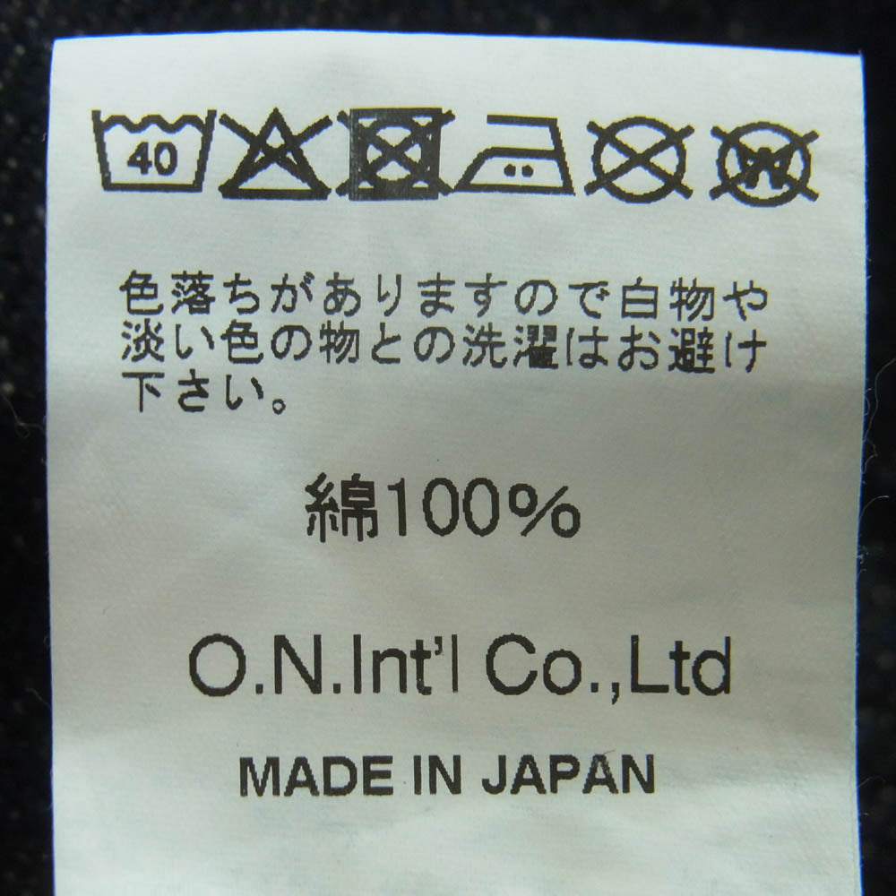 ONI DENIM 鬼デニム ONI 288 鬼デニム 20oz Asphalt Denim アスファルト デニム パンツ ボタンフライ レギュラー ストレート 赤耳 ジーンズ W32 インディゴブルー系 32【極上美品】【中古】