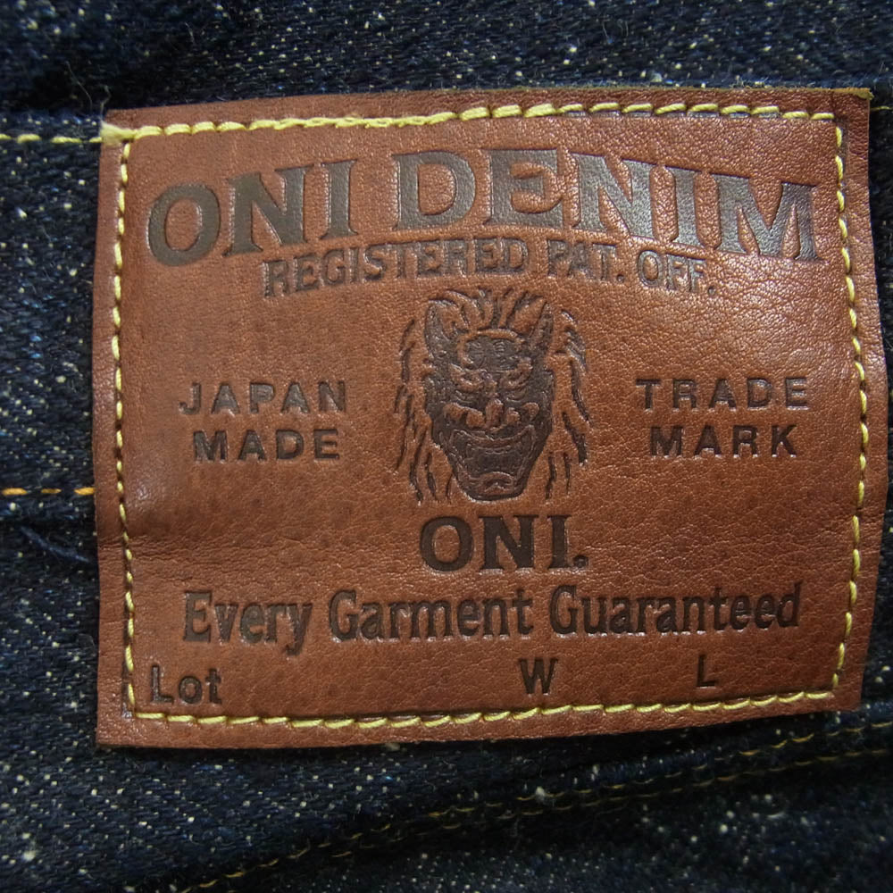 ONI DENIM 鬼デニム ONI 288 鬼デニム 20oz Asphalt Denim アスファルト デニム パンツ ボタンフライ レギュラー ストレート 赤耳 ジーンズ W32 インディゴブルー系 32【極上美品】【中古】