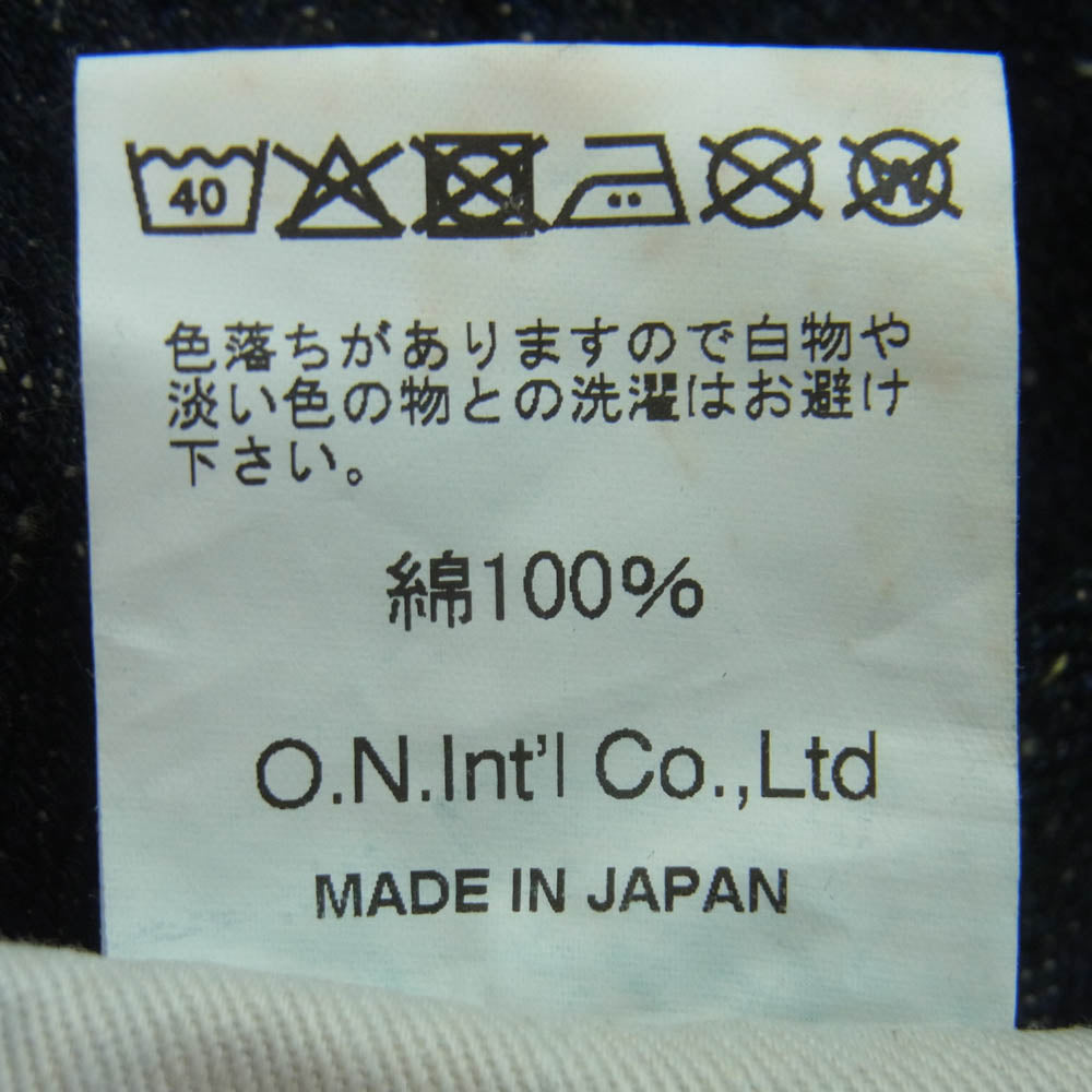 ONI DENIM 鬼デニム ONI 288 鬼デニム 20oz Asphalt Denim アスファルト デニム パンツ ボタンフライ レギュラー ストレート 赤耳 ジーンズ W32 インディゴブルー系 32【極上美品】【中古】
