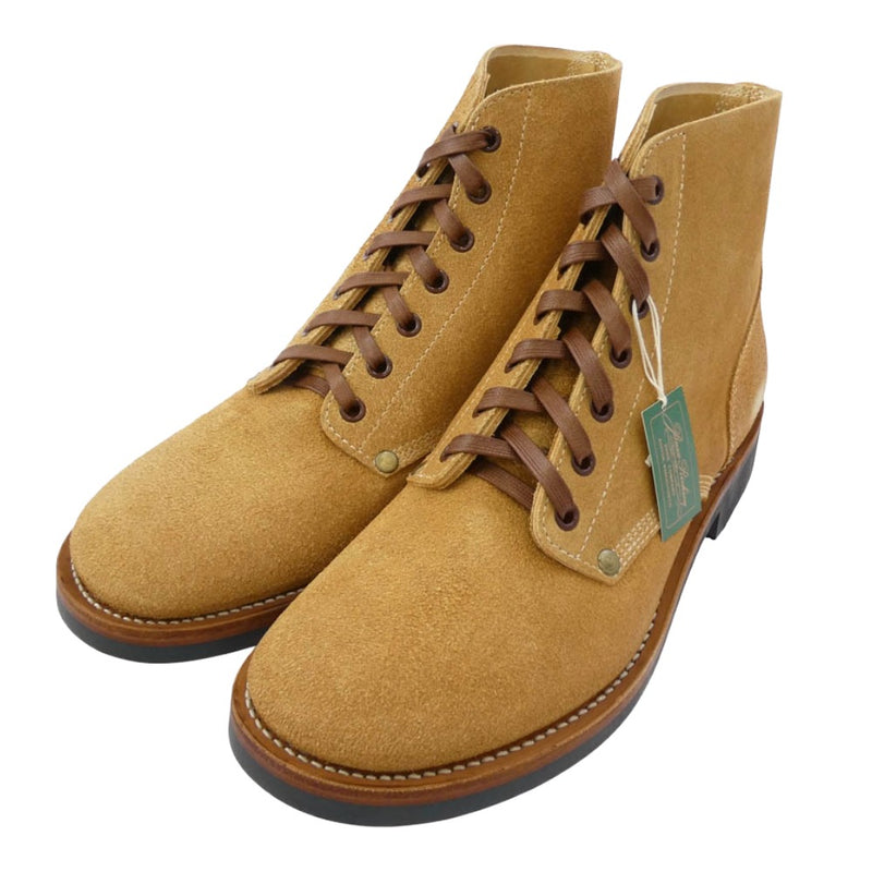 Buzz Rickson's バズリクソンズ BR02800 SHOE SERVICE REVERSE UPPER COMPOSITION SOLE Type M-43 サービス シューズ 7ホール ブーツ ライトブラウン系 9E【新古品】【未使用】【中古】