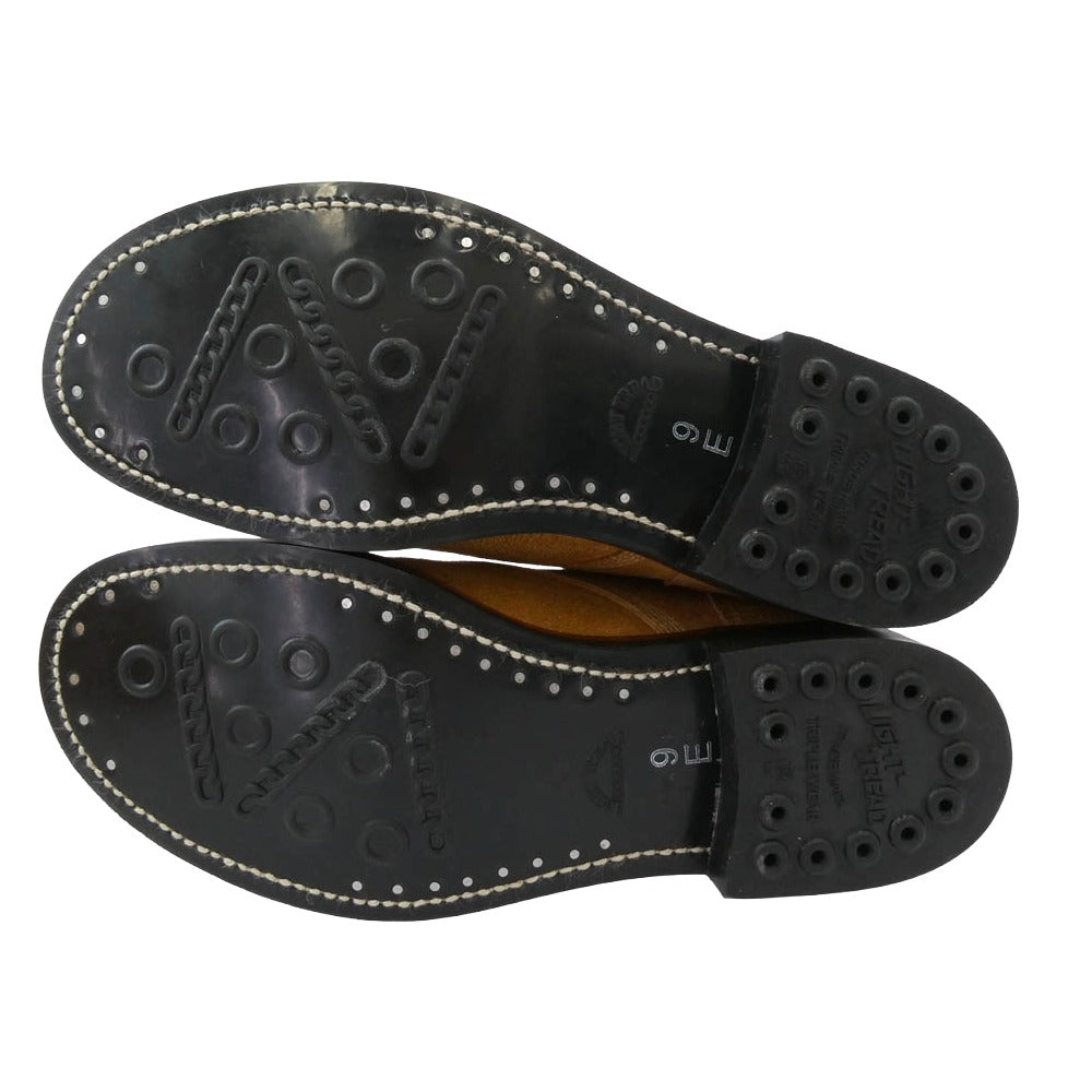 Buzz Rickson's バズリクソンズ BR02800 SHOE SERVICE REVERSE UPPER COMPOSITION SOLE Type M-43 サービス シューズ 7ホール ブーツ ライトブラウン系 9E【新古品】【未使用】【中古】