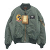 Buzz Rickson's バズリクソンズ BR15571 TYPE MA-1 ALBERT TURNER & CO.,INC. 319th FTR.INTCP.SQ. アルバート・ターナー社 初期型MA-1 カスタムモデル ミリタリーブルゾン ジャケット カーキ系 L【新古品】【未使用】【中古】