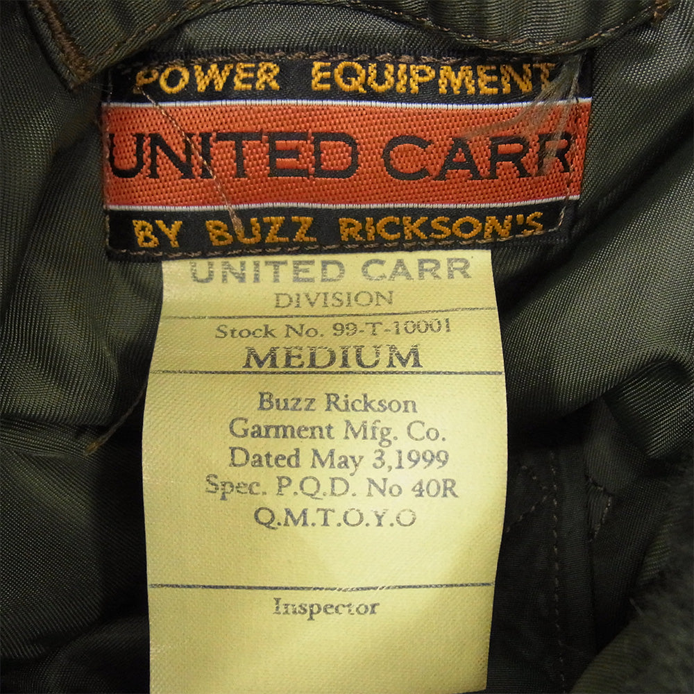 Buzz Rickson's バズリクソンズ M18843 M品番 UNITED CARR