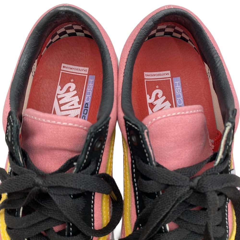 Supreme シュプリーム 21AW 500714 × VANS バンズ OLD SKOOL オールドスクール ローカットスニーカー ブラック系 ピンク系 27cm【中古】