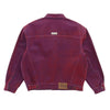 Supreme シュプリーム 23SS Flocked Denim Trucker Jacket フロック デニム トラッカー ジャケット レッド系 S【中古】
