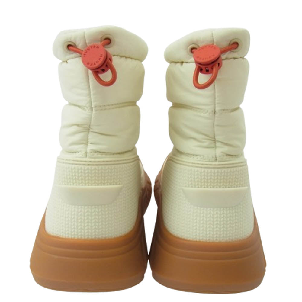 ハンター WOMENS INTREPID SHORT SNOW BOOT ショート スノーブーツ オフホワイト系 UK5【極上美品】【中古】