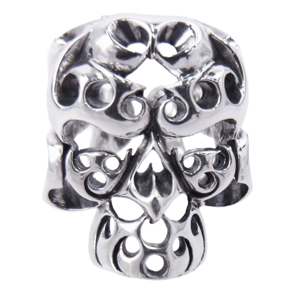 TENDERLOIN テンダーロイン 【新品仕上加工済】T-SKULL BORNEO RING ボルネオ スカル リング シルバー系 約19号【美品】【中古】