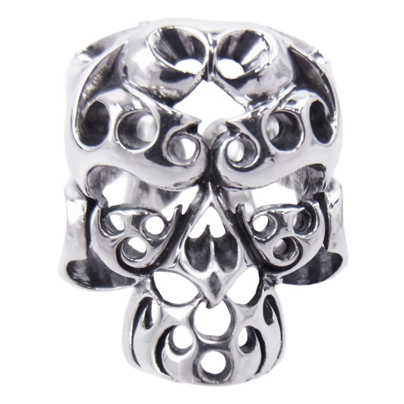 TENDERLOIN テンダーロイン 【新品仕上加工済】T-SKULL BORNEO RING ボルネオ スカル リング シルバー系 約19号【美品】【中古】