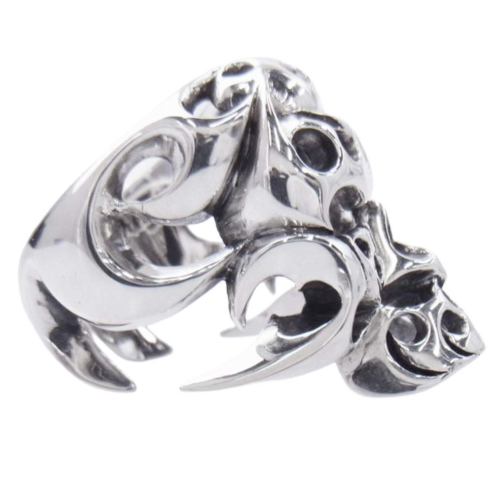 TENDERLOIN テンダーロイン 【新品仕上加工済】T-SKULL BORNEO RING ボルネオ スカル リング シルバー系 約19号【美品】【中古】