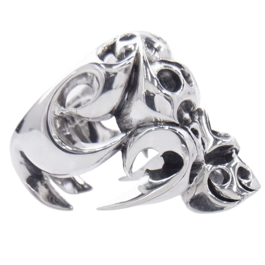 TENDERLOIN テンダーロイン 【新品仕上加工済】T-SKULL BORNEO RING ボルネオ スカル リング シルバー系 約19号【美品】【中古】