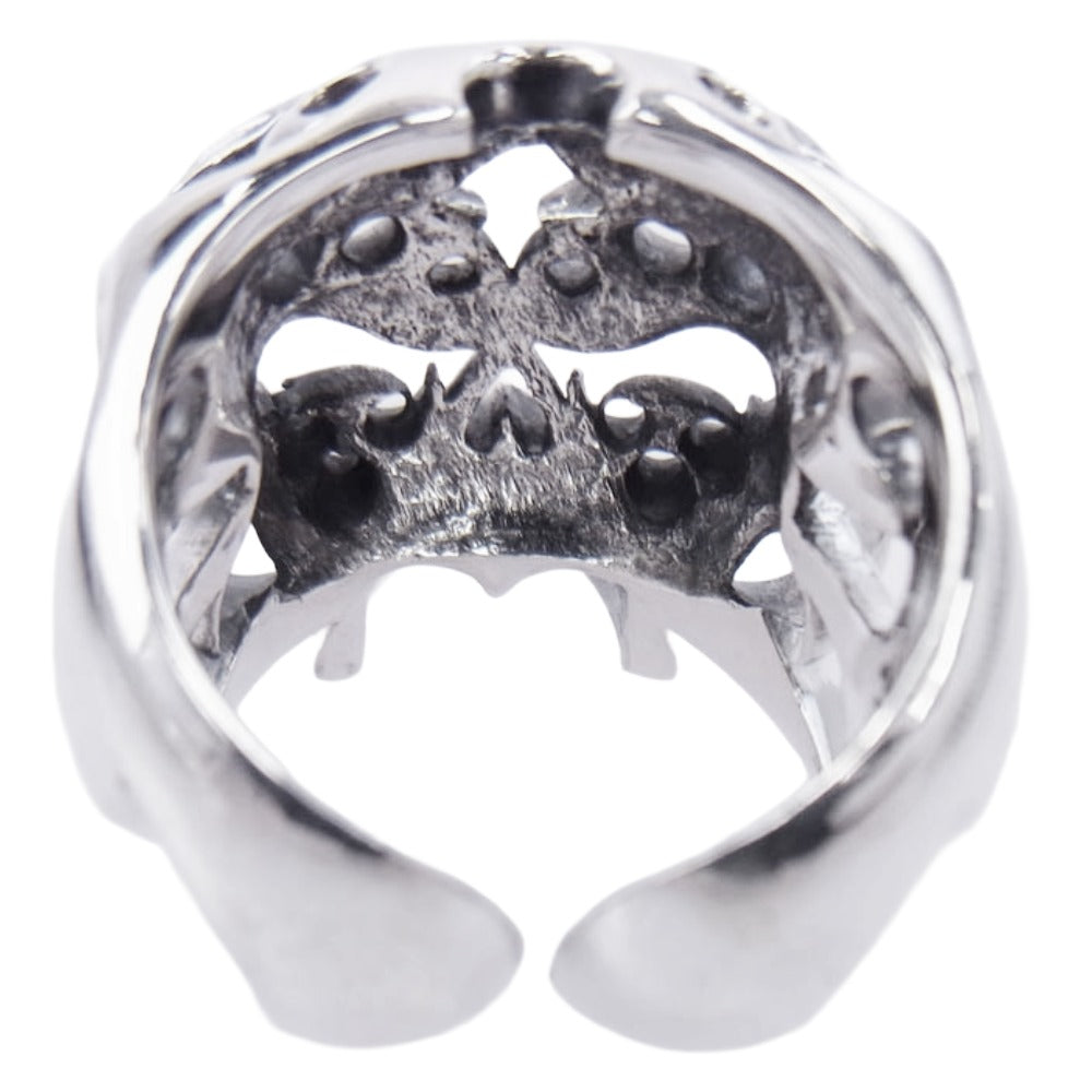TENDERLOIN テンダーロイン 【新品仕上加工済】T-SKULL BORNEO RING ボルネオ スカル リング シルバー系 約19号【美品】【中古】