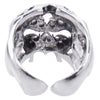 TENDERLOIN テンダーロイン 【新品仕上加工済】T-SKULL BORNEO RING ボルネオ スカル リング シルバー系 約19号【美品】【中古】