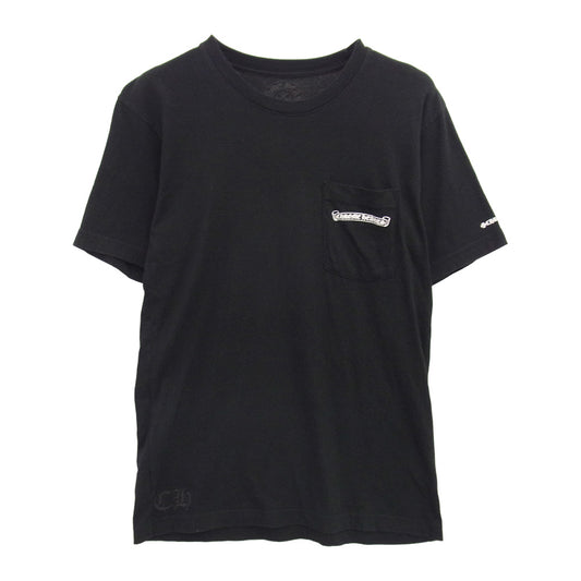 CHROME HEARTS クロムハーツ（原本無） CH S/S TEE バック スクロール ラベル プリント 半袖Tシャツ ブラック系 M【中古】