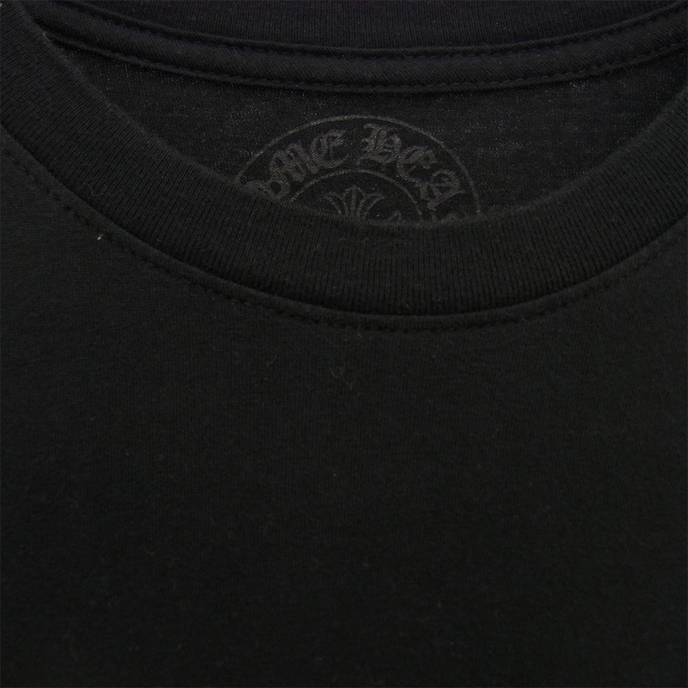 CHROME HEARTS クロムハーツ（原本無） CH S/S TEE バック スクロール ラベル プリント 半袖Tシャツ ブラック系 M【中古】