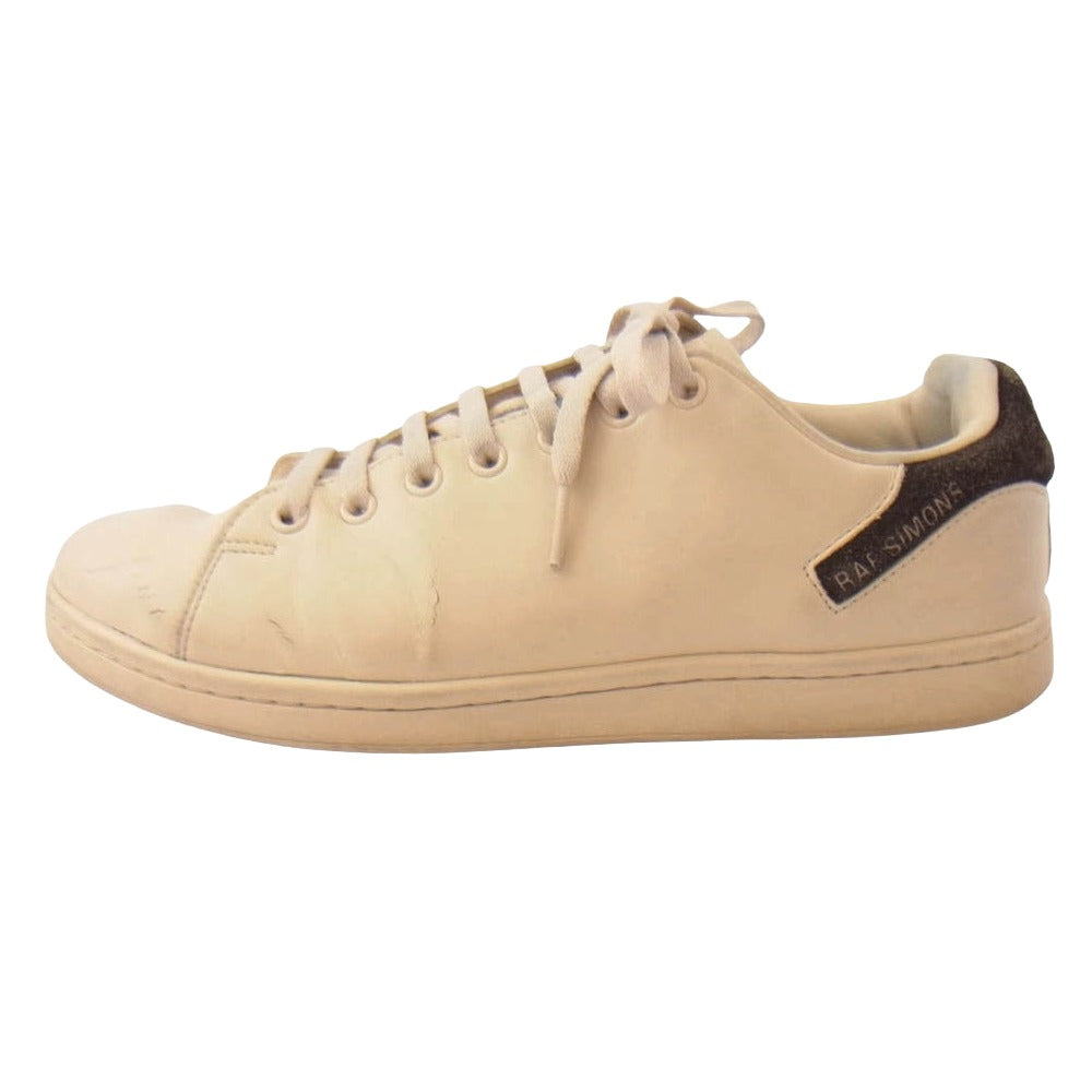 RAF SIMONS ラフシモンズ Orion オリオン レザー ローカット スニーカー ベージュ系 42【中古】