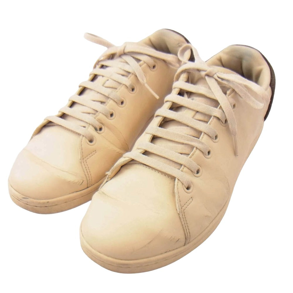 RAF SIMONS ラフシモンズ Orion オリオン レザー ローカット スニーカー ベージュ系 42【中古】