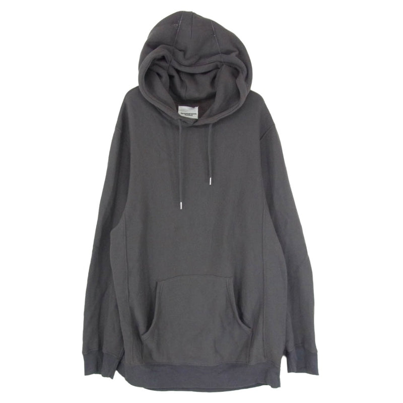 TAKAHIRO MIYASHITA The SoloIst. タカヒロミヤシタザソロイスト 0008bAW23 sc.0008b hoodie コットンシルク プルオーバー パーカー グレー系 52【中古】