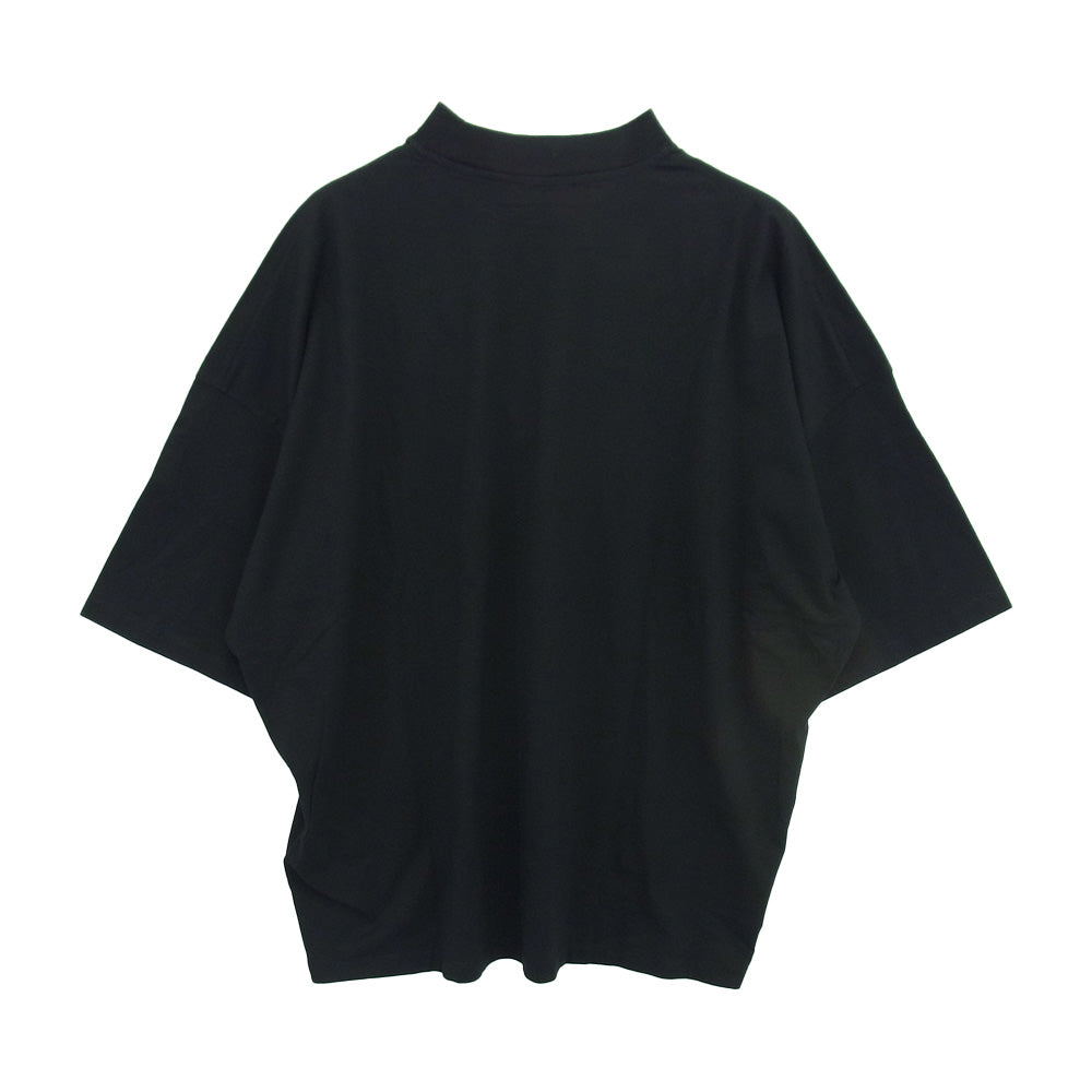 JIL SANDER ジルサンダー J21GC0005 モックネック 半袖 Tシャツ カットソー ブラック系 M【中古】