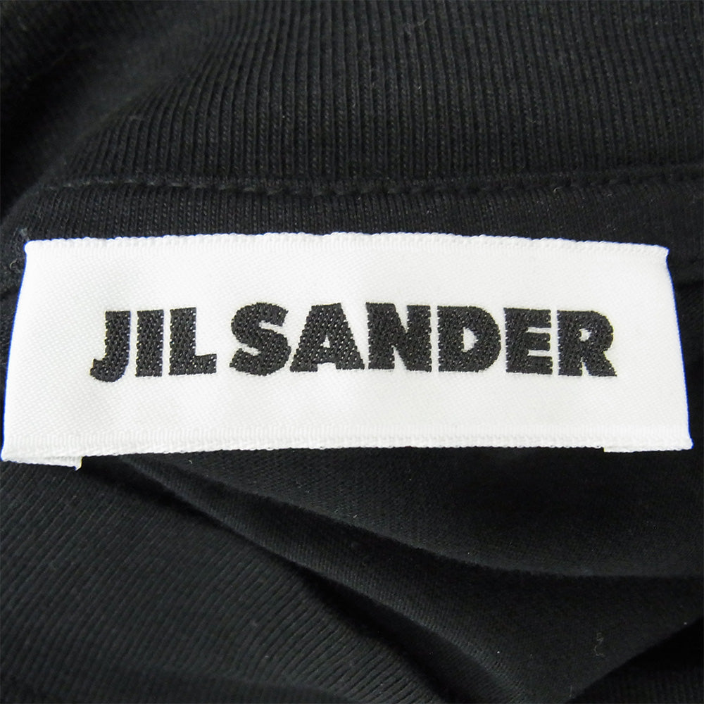 JIL SANDER ジルサンダー J21GC0005 モックネック 半袖 Tシャツ カットソー ブラック系 M【中古】