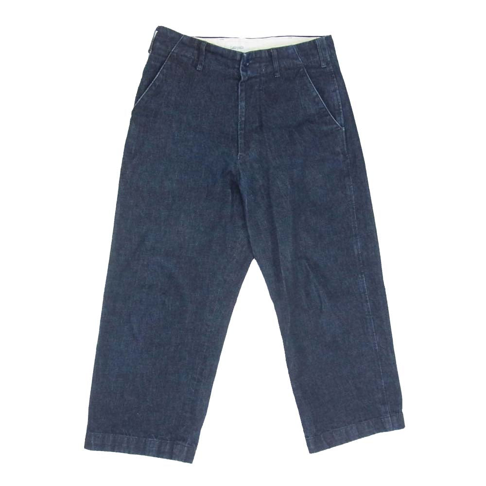 タンジェント JOHAN ジョアン スウェーデン軍 シンチバック デニムトラウザーズ パンツ インディゴブルー系 48【中古】