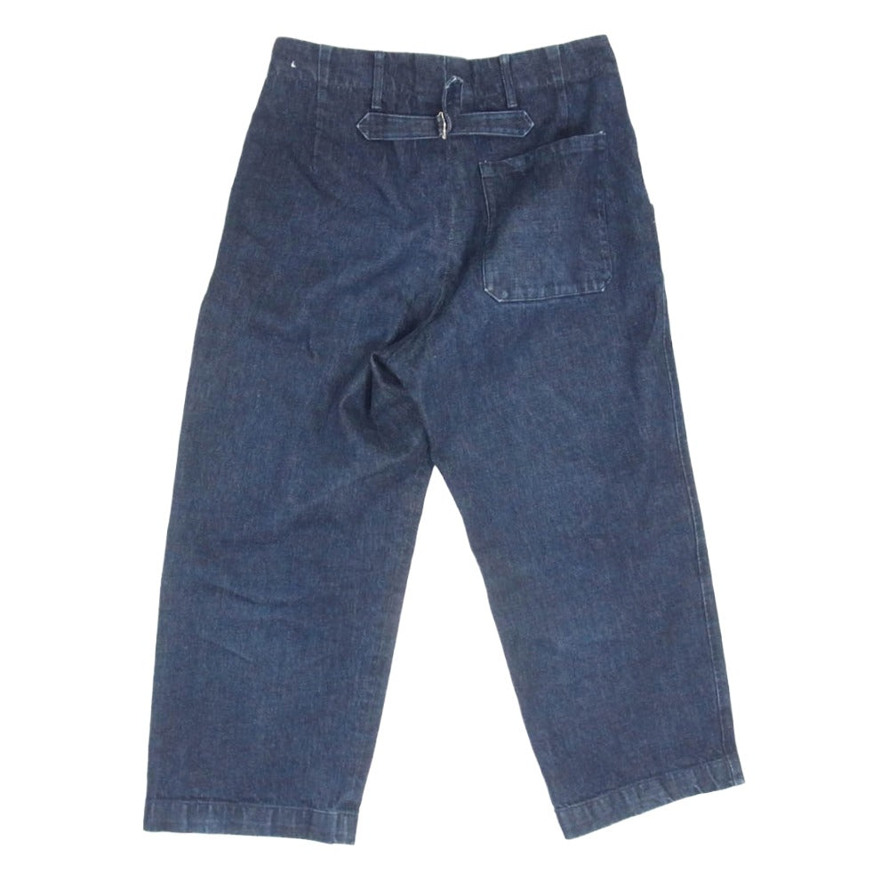 タンジェント JOHAN ジョアン スウェーデン軍 シンチバック デニムトラウザーズ パンツ インディゴブルー系 48【中古】