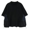 Sacai サカイ 22SS 22-02734M スポーツ ミックス ナイロン 切替 Tシャツ カットソー ブラック系 表記なし【中古】