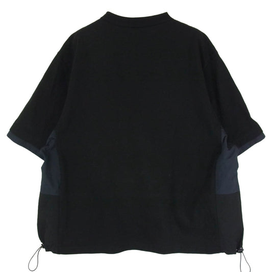 Sacai サカイ 22SS 22-02734M スポーツ ミックス ナイロン 切替 Tシャツ カットソー ブラック系 表記なし【中古】