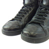 PRADA プラダ 2TG 184 サイド ジップ ハイカット スニーカー ブラック系 7【中古】