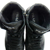 PRADA プラダ 2TG 184 サイド ジップ ハイカット スニーカー ブラック系 7【中古】
