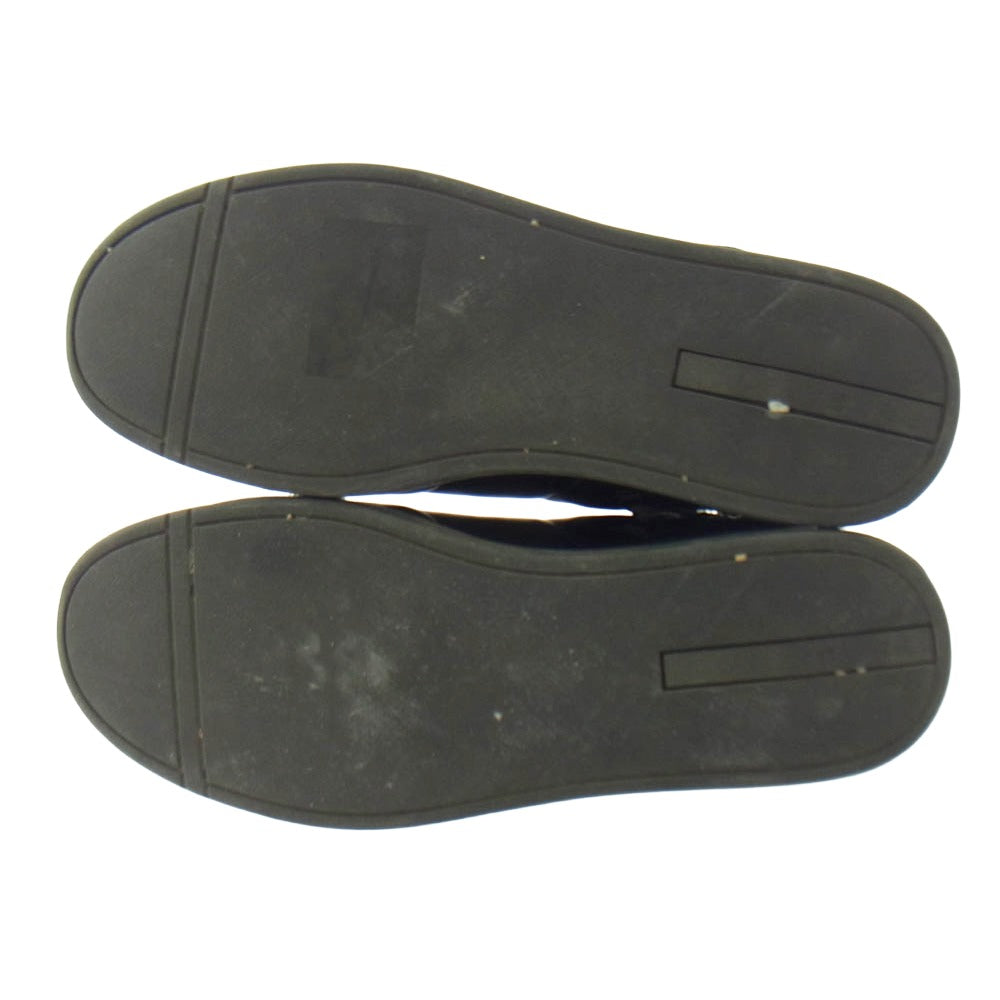 PRADA プラダ 2TG 184 サイド ジップ ハイカット スニーカー ブラック系 7【中古】