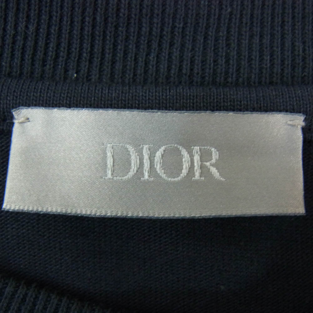 Dior ディオール 193J646A0554 Kenny Scharf ケニーシャーフ ロゴ刺繍 オーバーサイズ Tシャツ ブラック系 L【中古】