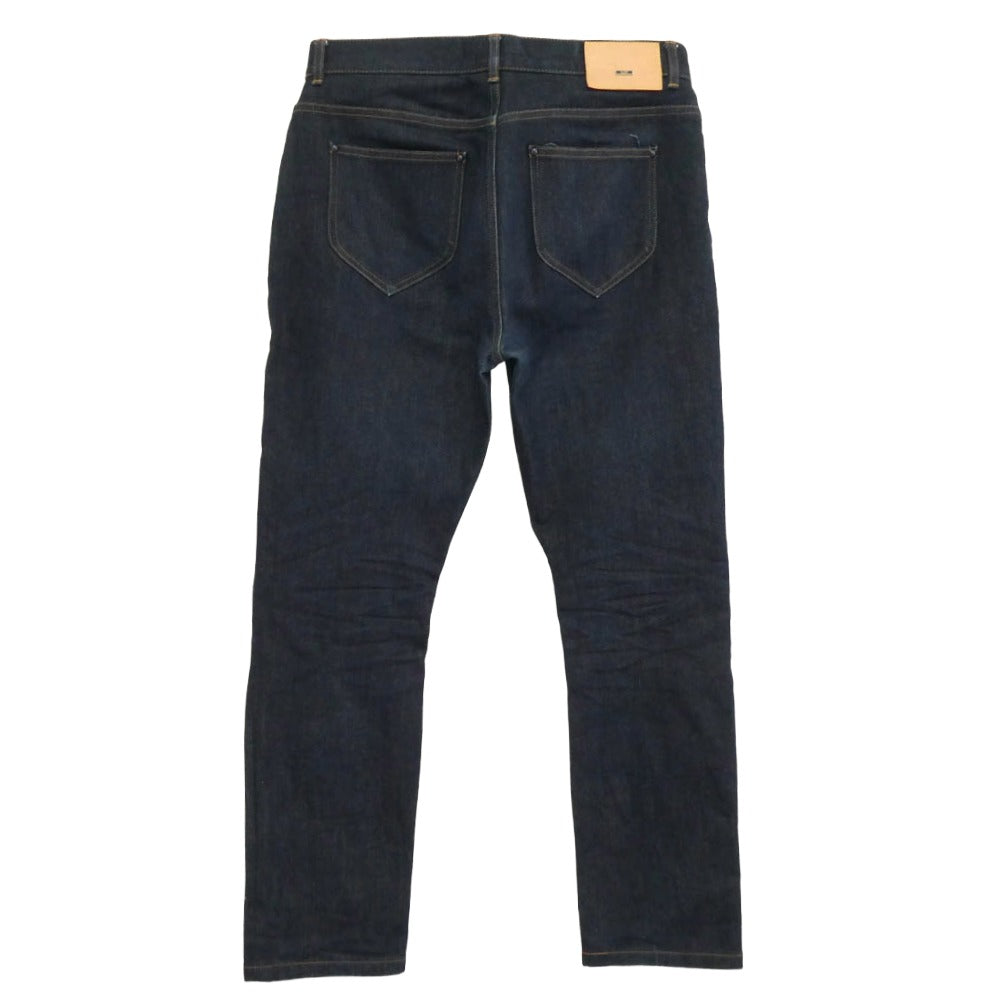 LOUIS VUITTON ルイ・ヴィトン 1A5W0D Slim Stretch Jeans ロゴプレート スリム ストレッチ デニム パンツ インディゴブルー系 31【中古】