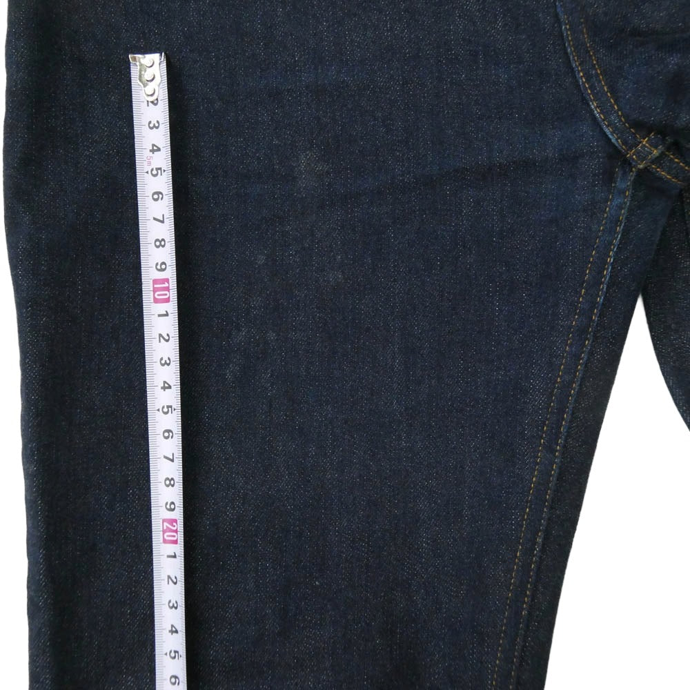 LOUIS VUITTON ルイ・ヴィトン 1A5W0D Slim Stretch Jeans ロゴプレート スリム ストレッチ デニム パンツ インディゴブルー系 31【中古】