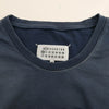 MAISON MARGIELA メゾンマルジェラ S50GC0685 四つタグ 1 10 ライン オーバーサイズ オーバーダイ ロゴ 半袖 Tシャツ ネイビー系 M【中古】