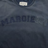 MAISON MARGIELA メゾンマルジェラ S50GC0685 四つタグ 1 10 ライン オーバーサイズ オーバーダイ ロゴ 半袖 Tシャツ ネイビー系 M【中古】