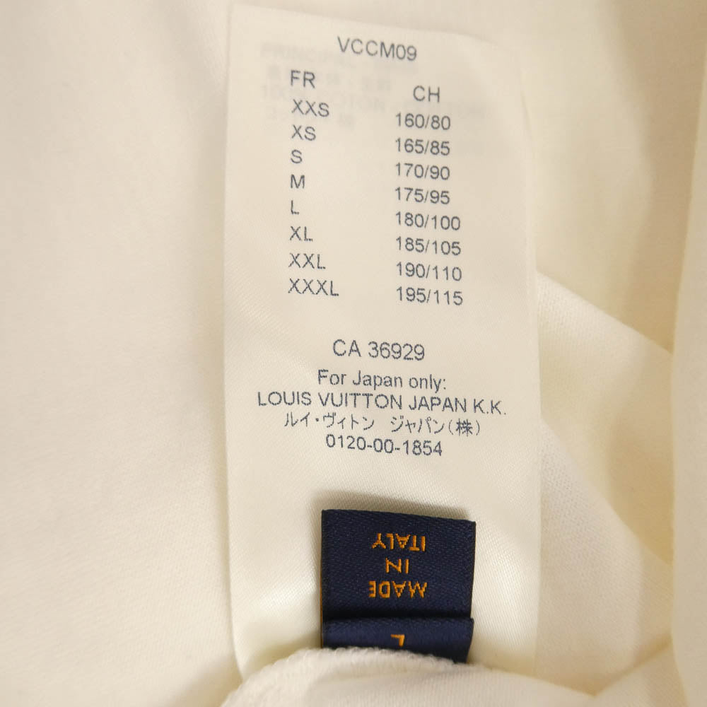 LOUIS VUITTON ルイ・ヴィトン 20aw マルチカラー モノグラム 半袖 Tシャツ ホワイト系 L【中古】