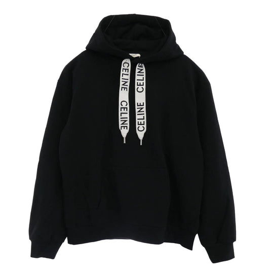 CELINE セリーヌ 2Y468670Q ルーズ フーディー コットンフリース プルオーバー パーカー ブラック系 1【中古】