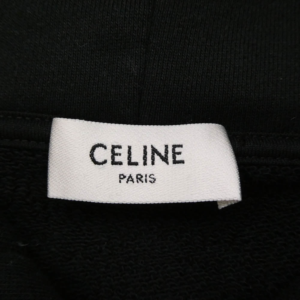 CELINE セリーヌ 2Y468670Q ルーズ フーディー コットンフリース プルオーバー パーカー ブラック系 1【中古】