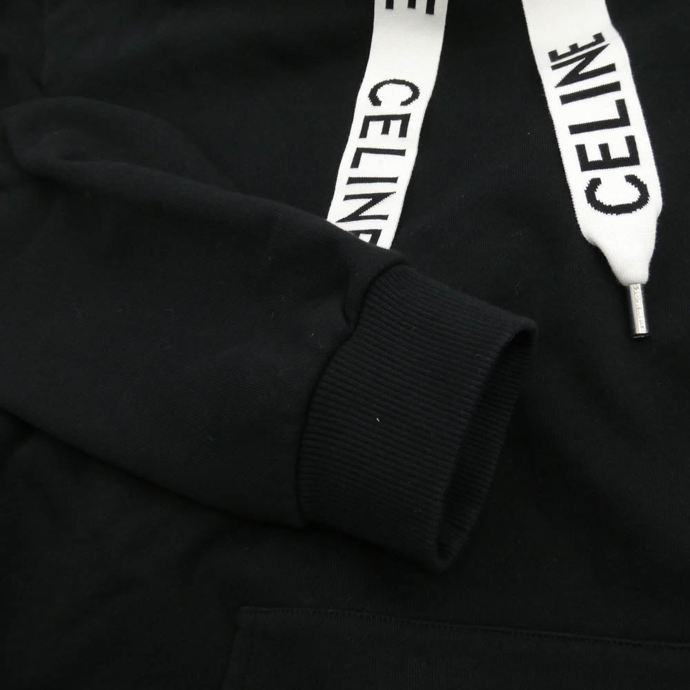 CELINE セリーヌ 2Y468670Q ルーズ フーディー コットンフリース プルオーバー パーカー ブラック系 1【中古】