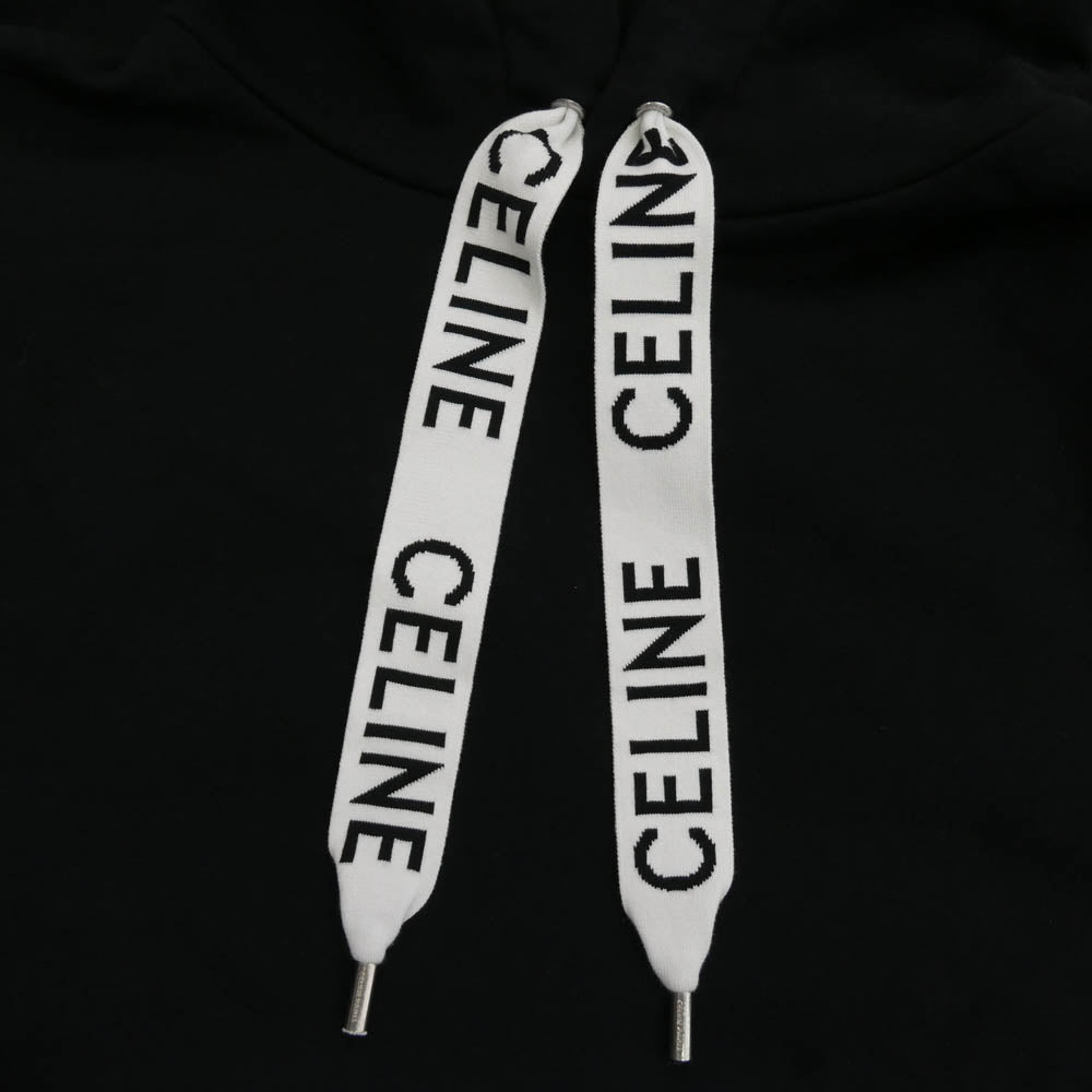 CELINE セリーヌ 2Y468670Q ルーズ フーディー コットンフリース プルオーバー パーカー ブラック系 1【中古】