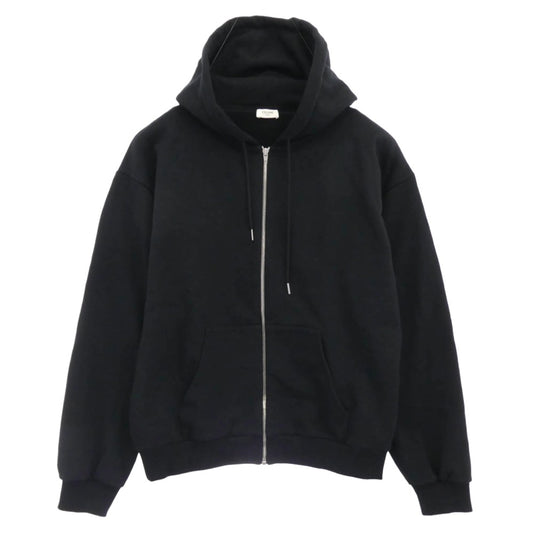 CELINE セリーヌ 2Y497670Q コットン フードロゴプリント ルーズフーディー パーカー ブラック系 L【中古】