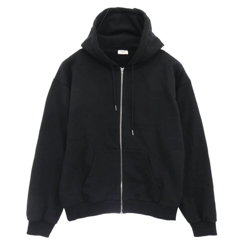 CELINE セリーヌ 2Y497670Q コットン フードロゴプリント ルーズフーディー パーカー ブラック系 1【中古】