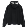 CELINE セリーヌ 2Y497670Q コットン フードロゴプリント ルーズフーディー パーカー ブラック系 1【中古】