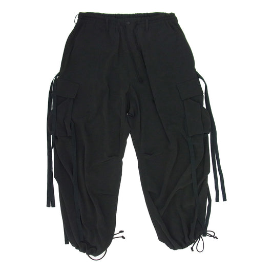 Yohji Yamamoto ヨウジヤマモト UT-P03-500 S'YTE サイト CREPE de CHINE ARMY TECHNO PANTS クレープデシン アーミー テクノ パンツ ブラック系 2【中古】