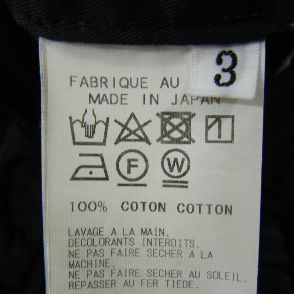 Yohji Yamamoto ヨウジヤマモト HV-P28-019 BLACK Scandal ブラックスキャンダル 定番サルエルパンツ ブラック系 3【中古】